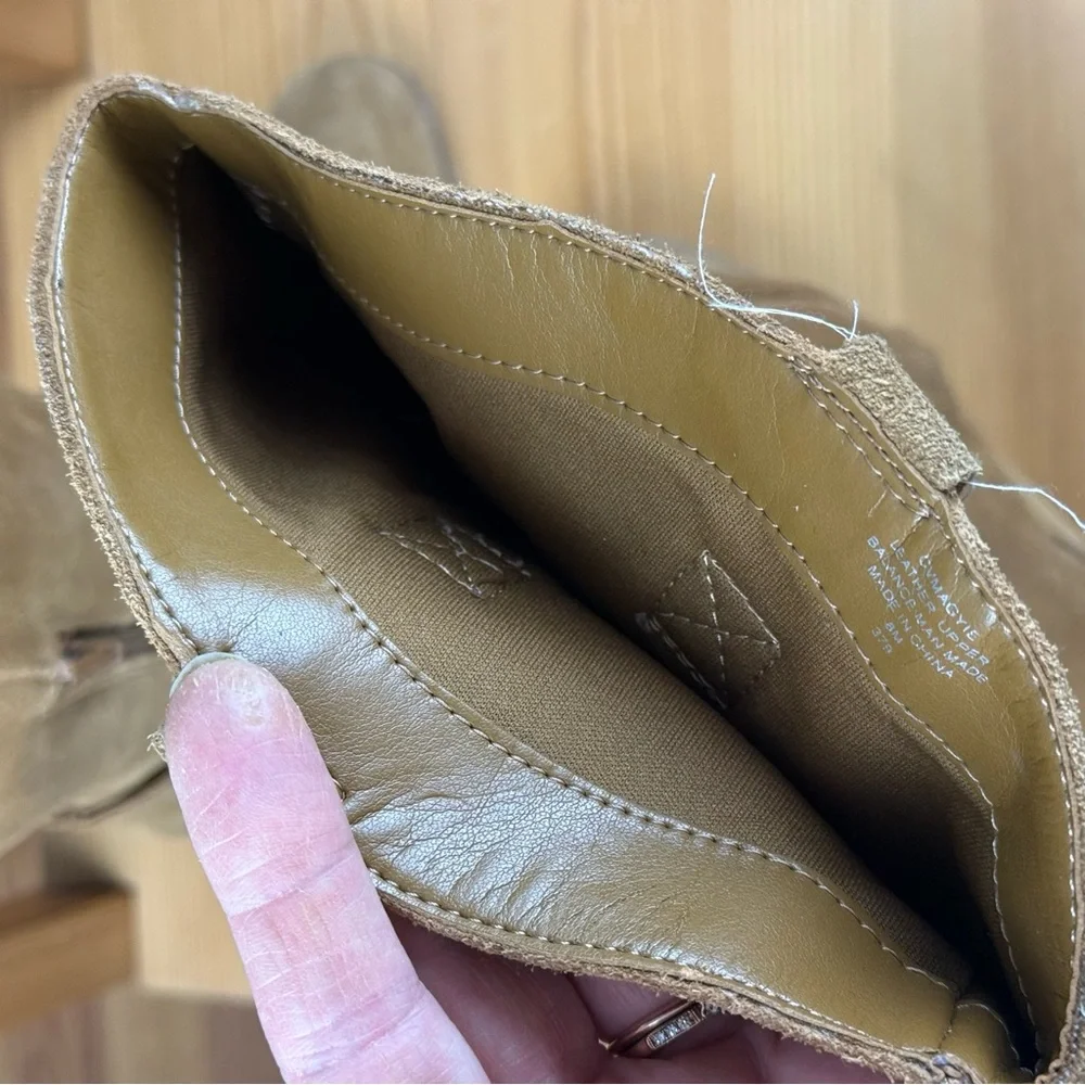 Crown Vintage Tan Suede Heeled Cowgirl Boots - Picture 9 of 16